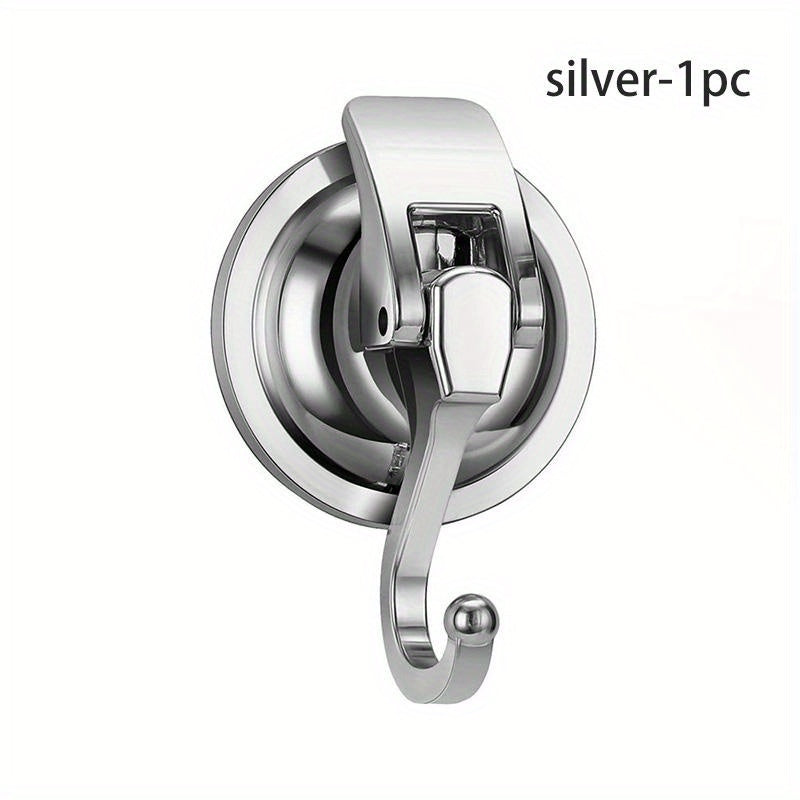 2pcs Round Suction Cup Hook No Punch Vacuum Sticky Hook Bathroom Rack
