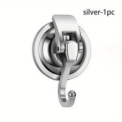 2pcs Round Suction Cup Hook No Punch Vacuum Sticky Hook Bathroom Rack
