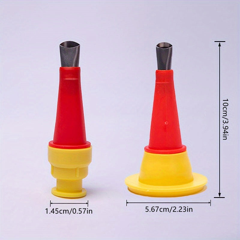 22pcs Caulking Nozzles Stainless Steel Caulk Nozzle Applicators With Bases