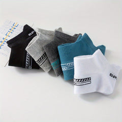 10 Pairs Men Breathable Cotton Ankle Socks Sports Casual Athletic