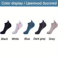 10 Pairs Men Breathable Cotton Ankle Socks Sports Casual Athletic