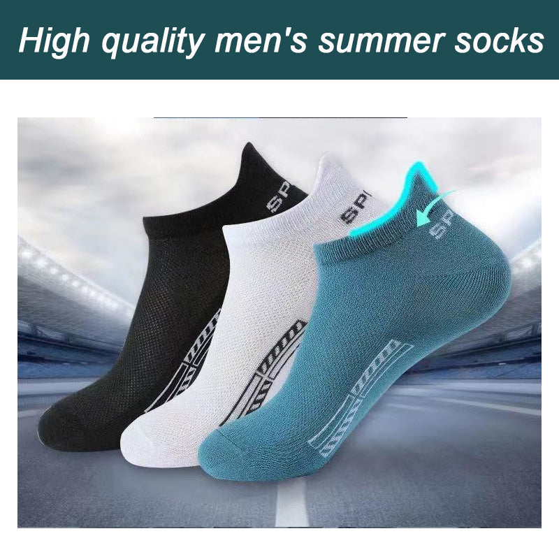 10 Pairs Men Breathable Cotton Ankle Socks Sports Casual Athletic