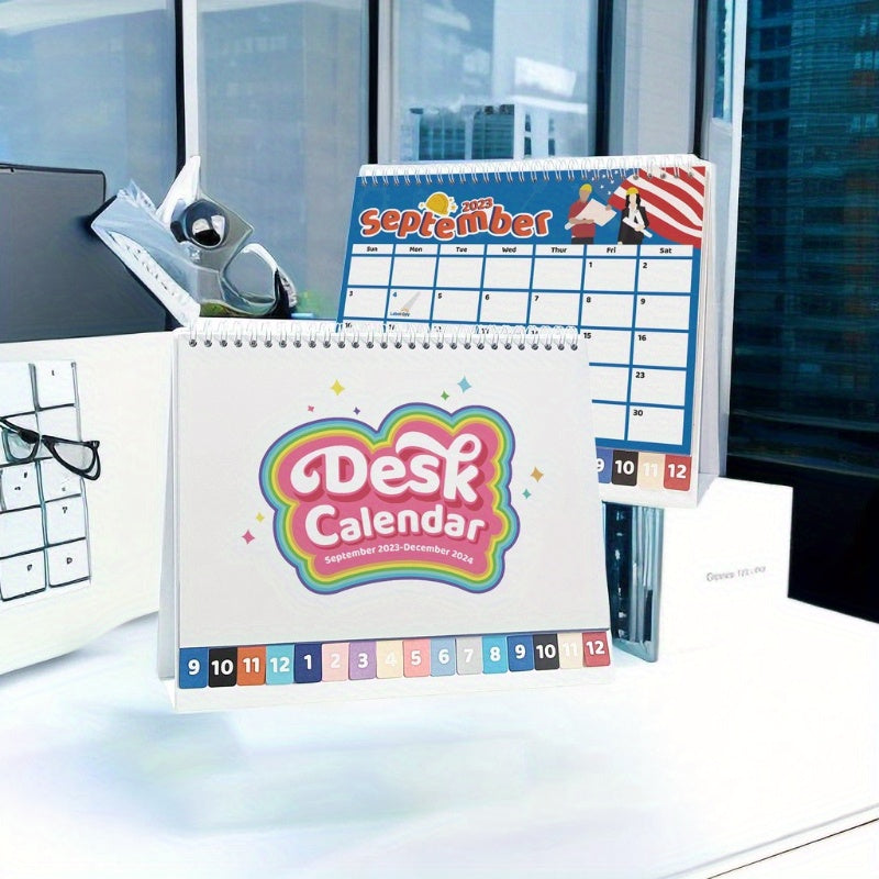 1pc Desk Calendar 16 Months English Calendar 365 Days