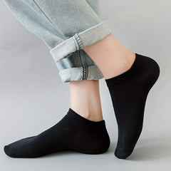 10 Soft Ankle Socks Solid Low Cut Socks Women Men Stockings