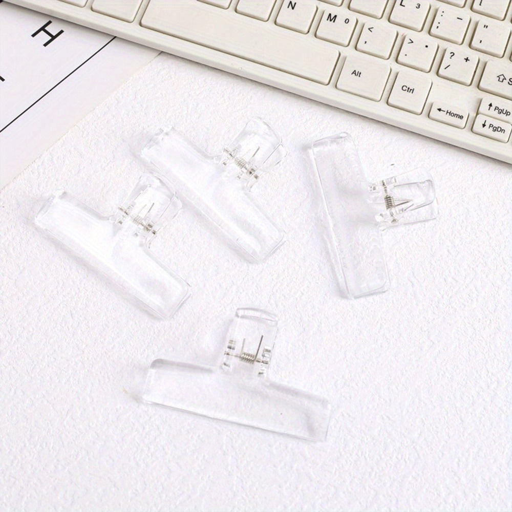 2pcs Acrylic Clip Paper Holders Scrapbook Sticker Clamps