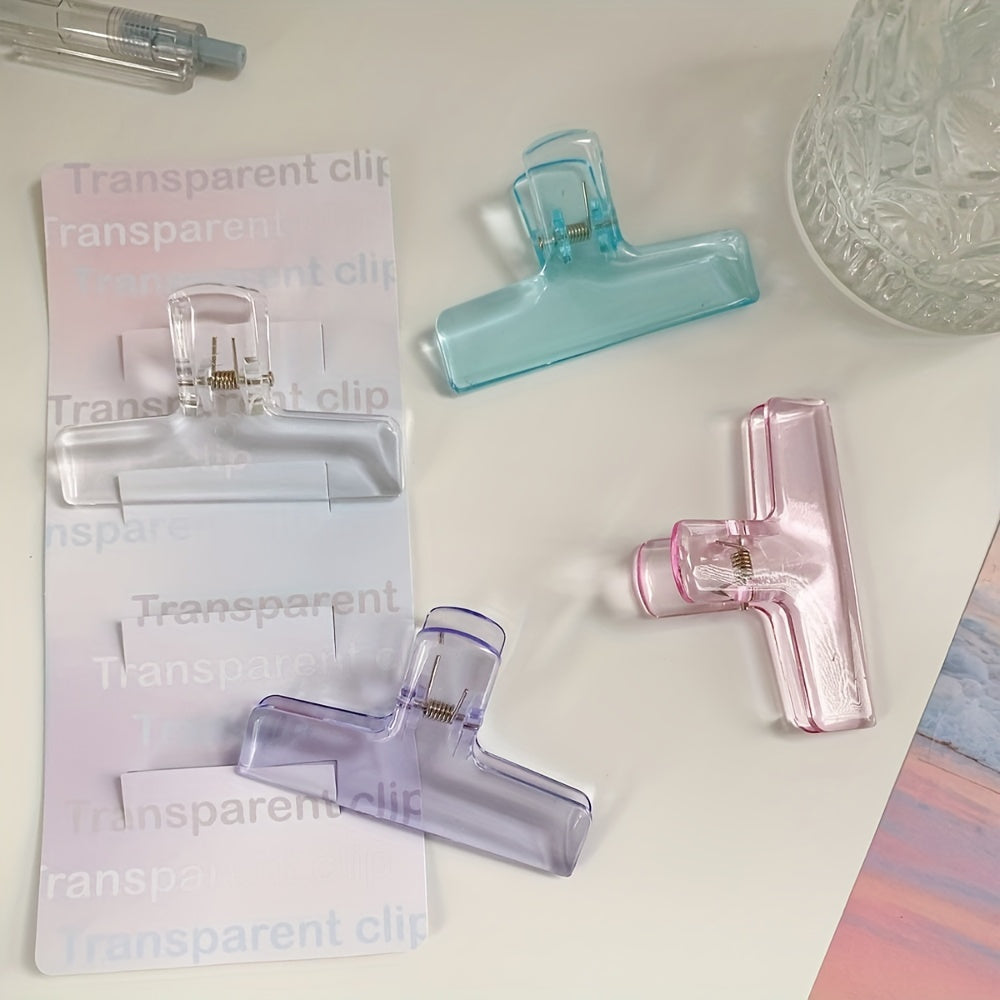 2pcs Acrylic Clip Paper Holders Scrapbook Sticker Clamps
