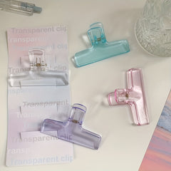 2pcs Acrylic Clip Paper Holders Scrapbook Sticker Clamps