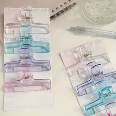 2pcs Acrylic Clip Paper Holders Scrapbook Sticker Clamps