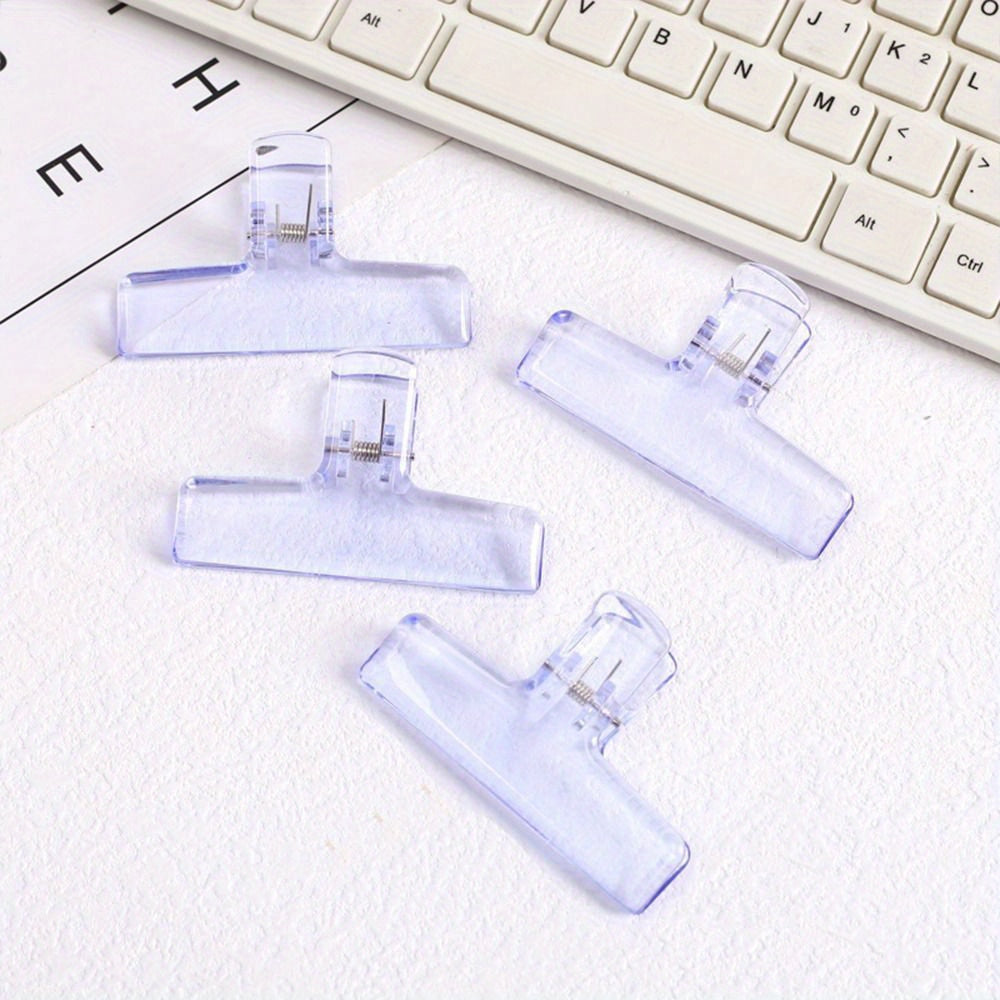 2pcs Acrylic Clip Paper Holders Scrapbook Sticker Clamps