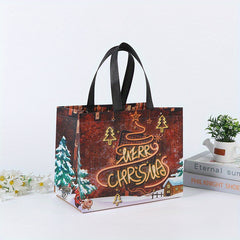 3pcs Christmas Gift Bag Large Capacity Portable Folding Tote Bag