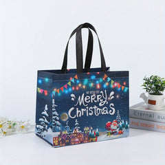 Christmas Tote Bag Laminated Non-Woven Fabric Navidad Decorations