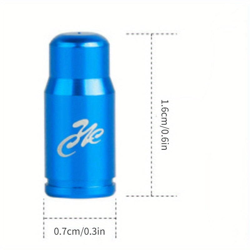 2pcs MTB Bike Tire Valve Caps Alloy American Valve Dustproof Cap
