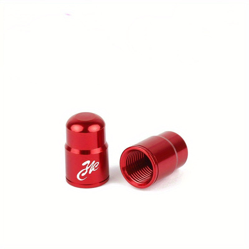 2pcs MTB Bike Tire Valve Caps Alloy American Valve Dustproof Cap