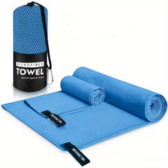2pcs Quick Drying Microfiber Towels for Sports & Beach