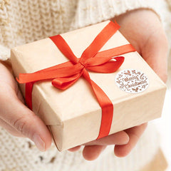500 Merry Christmas Rose Golden Stickers Roll Xmas Tags Labels Adhesive Seals