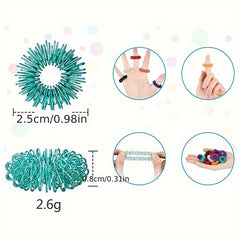 Spiky Sensory Anxiety Rings Finger Massage Toy for Stress Relief