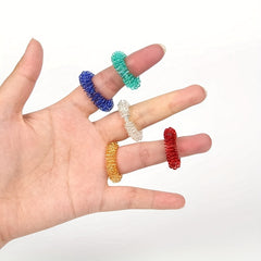 Spiky Sensory Anxiety Rings Finger Massage Toy for Stress Relief