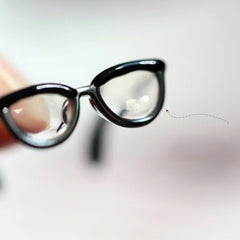 Enamel Forest Girl Adjustable Ring Glasses Ring
