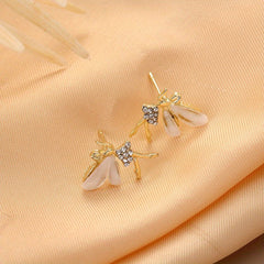 Dancing Elf Stud Earrings Christmas Angel Jewelry Gift