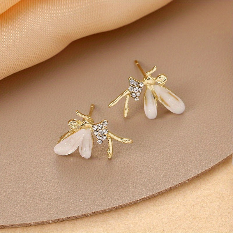 Dancing Elf Stud Earrings Christmas Angel Jewelry Gift