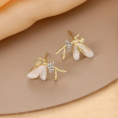 Dancing Elf Stud Earrings Christmas Angel Jewelry Gift