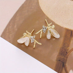 Dancing Elf Stud Earrings Christmas Angel Jewelry Gift