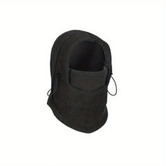 Windproof Fleece Hat with Face Cover for Winter Outdoor Cycling