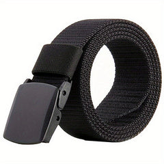 High Men's Golf Belt Automatic Buckle Nylon Belt for Outdoor Golf