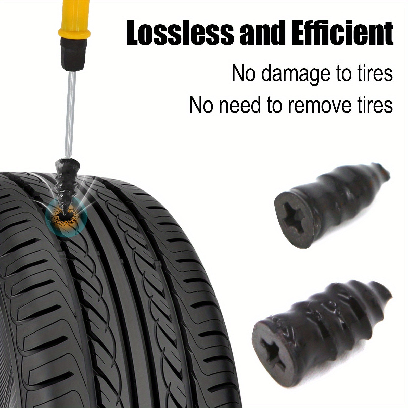 Car Tire Repair Kit Puncture Plug Tools Tyre Emergency For Tire Repair