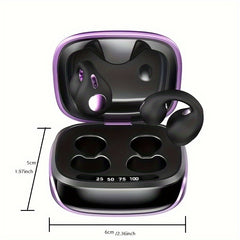 Waterproof Sports Earphones Noise Cancelling Clip-On Earbuds