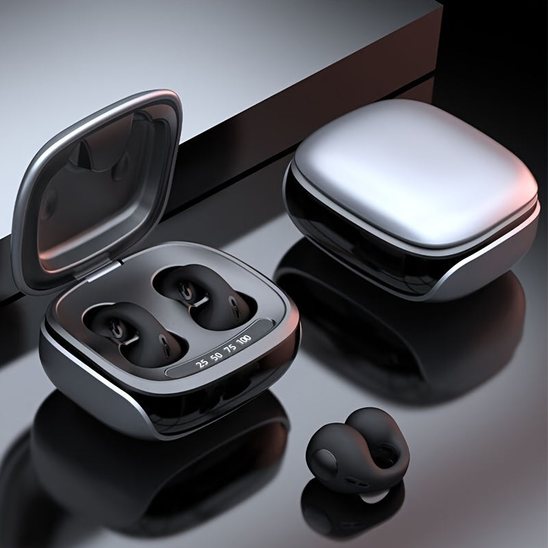 Waterproof Sports Earphones Noise Cancelling Clip-On Earbuds