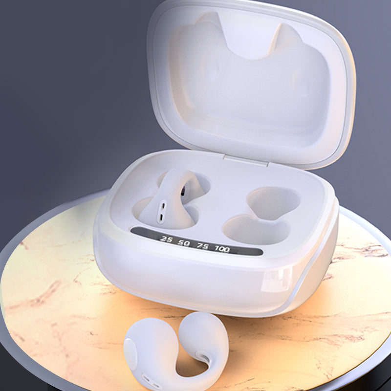 Waterproof Sports Earphones Noise Cancelling Clip-On Earbuds