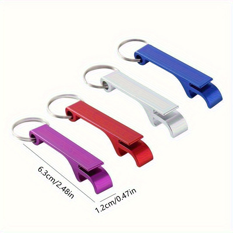 Aluminum Beer Bottle Opener Key Chain Random