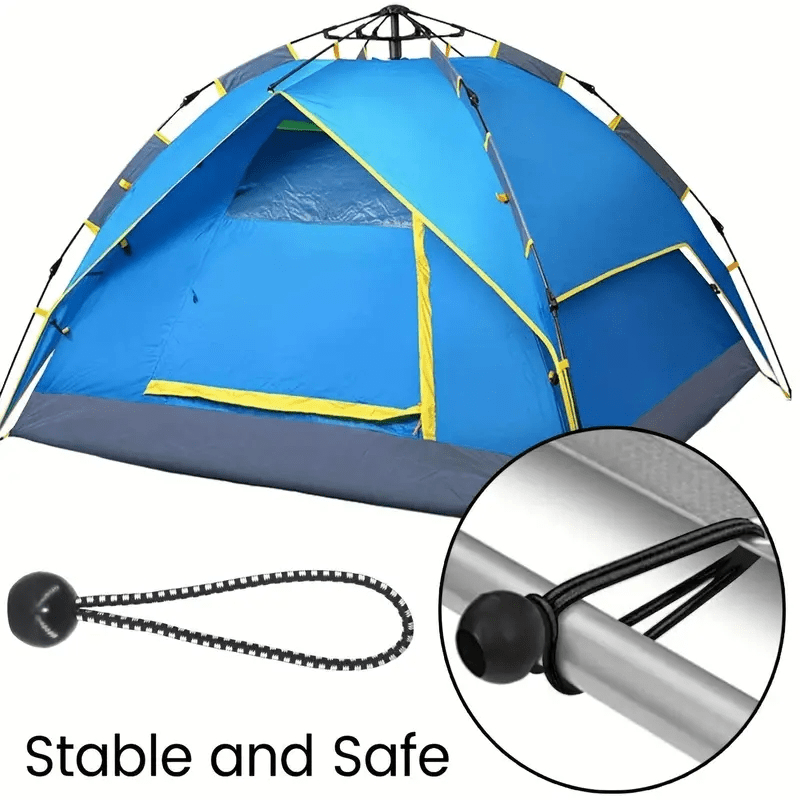 20pcs Waterproof Tent Clips & Ball Bungee Cords for Tarps, Tents, Covers