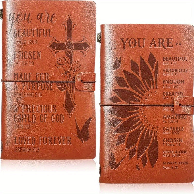 Vintage Faux Leather Sketch Journal Notebook 136 Sheets