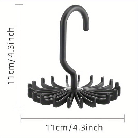 360 Rotating Hook Scarf Tie Belt Hanger Organizer