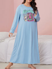  Halloween Gothic Nightdress Women's Skeleton Hand Print