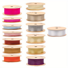 Christmas Solid Webbing Ribbon DIY Accessories for Bouquets