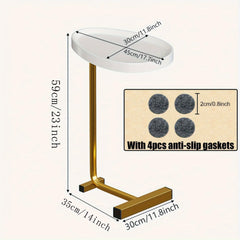Golden Small Coffee Table Side Table Corner Table Bedside Table Living Room