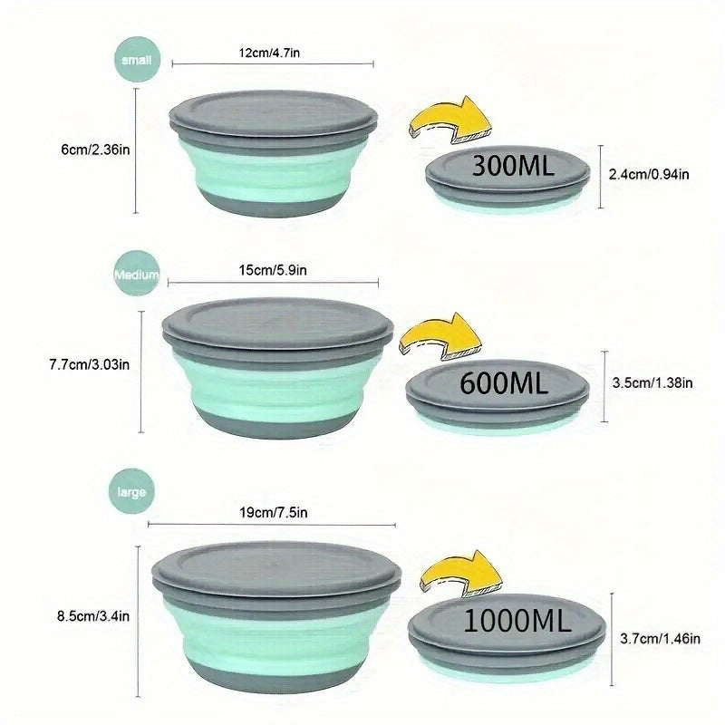 Portable Folding Bowl for Outdoor Camping and Travel