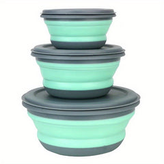 Portable Folding Bowl for Outdoor Camping and Travel