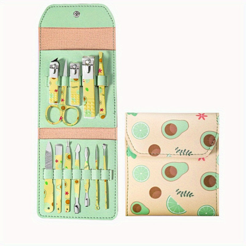 16pcs Nail Clipper Set Nail Scissors Ear Scoop Pedicure Tools