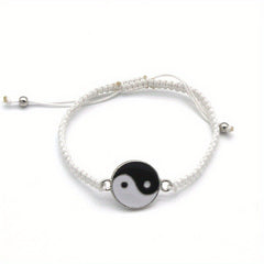 Sports Bracelets Tai Chi Diagram Adjustable Wax Rope Bracelet
