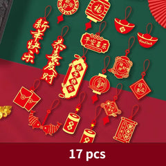 Red Decorative Pendant for Home Decor and Holiday Parties
