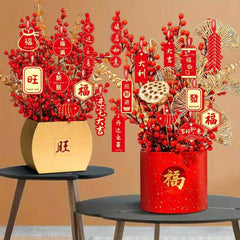 Red Decorative Pendant for Home Decor and Holiday Parties