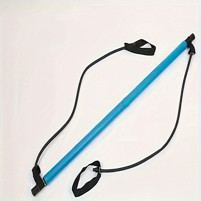Multifunctional Fitness Pilates Stick With Resistance Rope Yoga Pedal