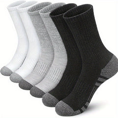5 Pairs Sports Socks Basketball Crew Wear Resistance Autumn Winter