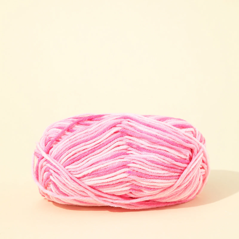 3 Strands Gradient Wool Braided Line for Knitting Crochet Crafts