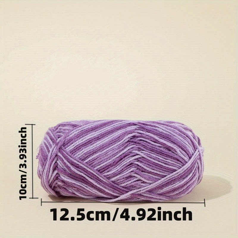 3 Strands Gradient Wool Braided Line for Knitting Crochet Crafts