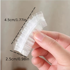 100/200 Disposable Waterproof Plastic Earmuffs - Shower/Bath